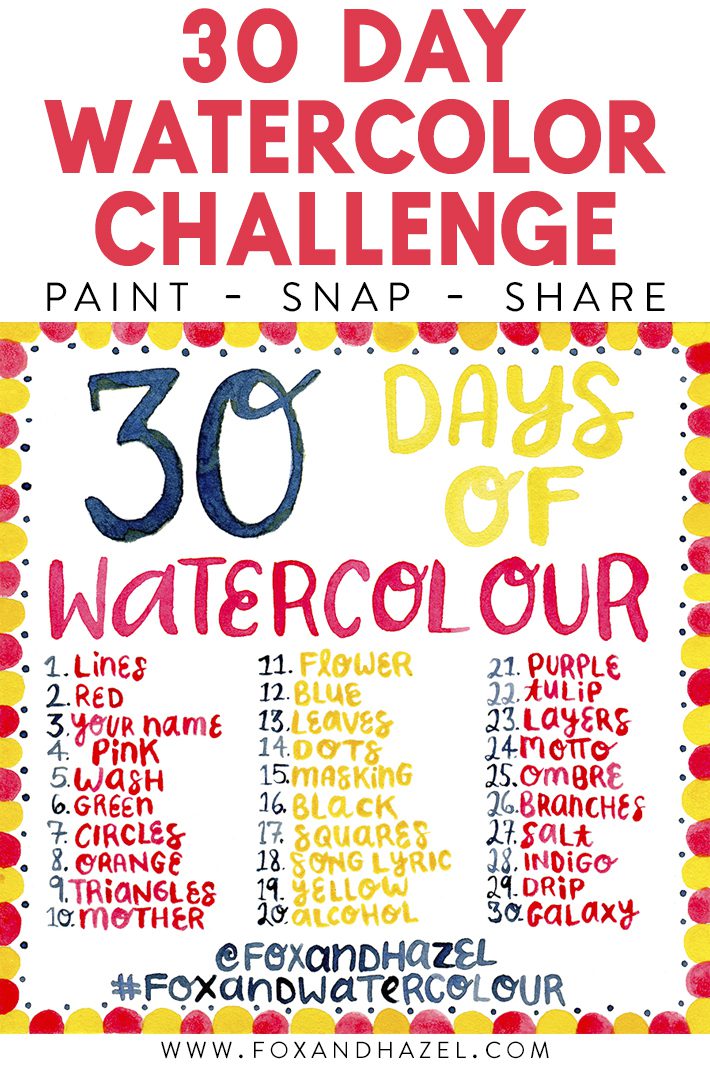 Sold-A New 30 Day One of a Kind Watercolor Collage Challenge