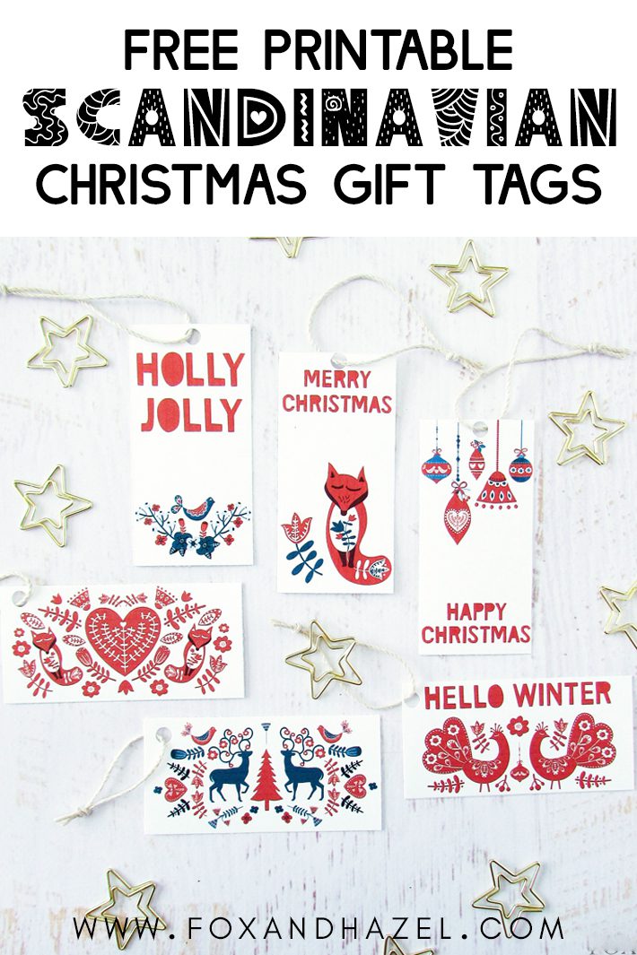 Printable Gift Tags Holiday Christmas No.29 Instant Download