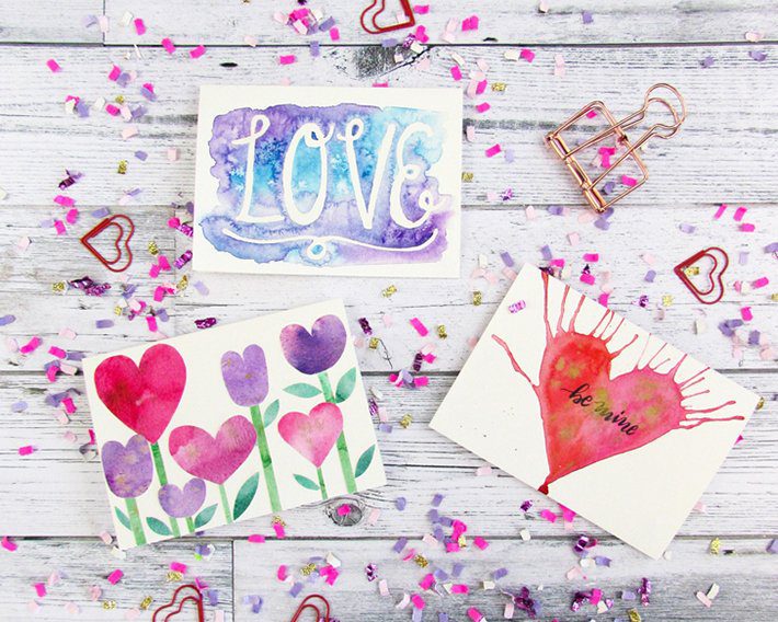 3 easy watercolor valentine cards-fox + hazel 9