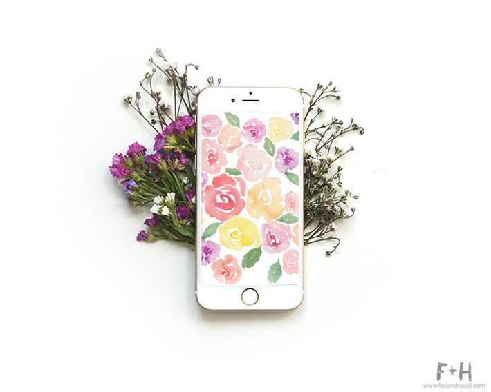 Awesome Watercolor Floral Wallpaper For Iphone