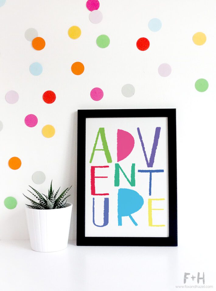 Free Children's Adventure Art Print - Fox + Hazel