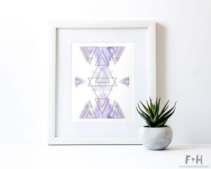 3 Free Geometric Minimalist Art Prints Fox Hazel