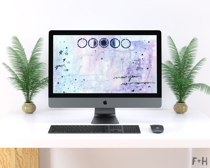 Abstract Art Desktop Wallpaper - Fox + Hazel