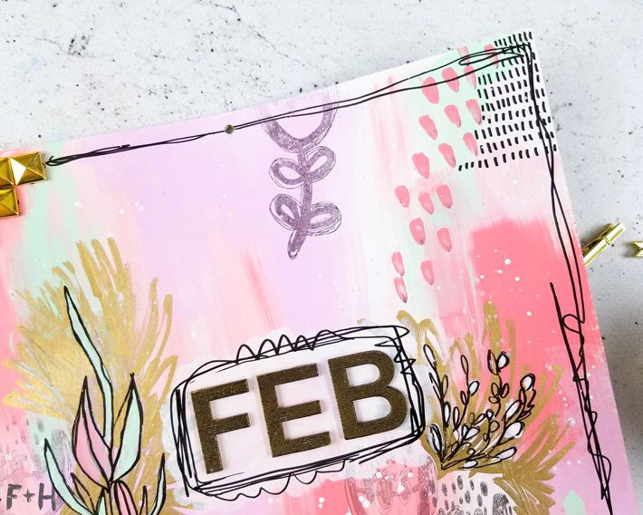 DIY Wall Calendar for February - Fox + Hazel