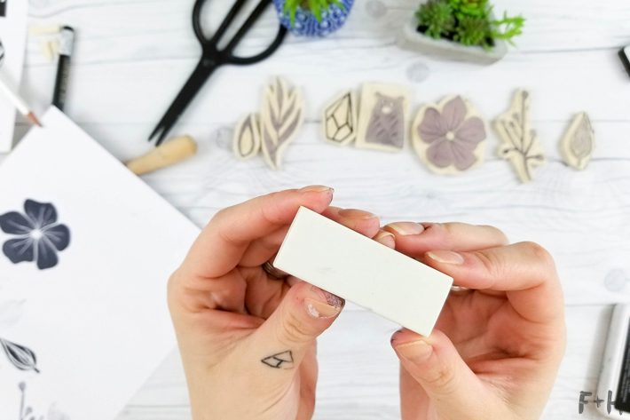 How To Make a DIY Carved Rubber Stamp - Dear Handmade Life