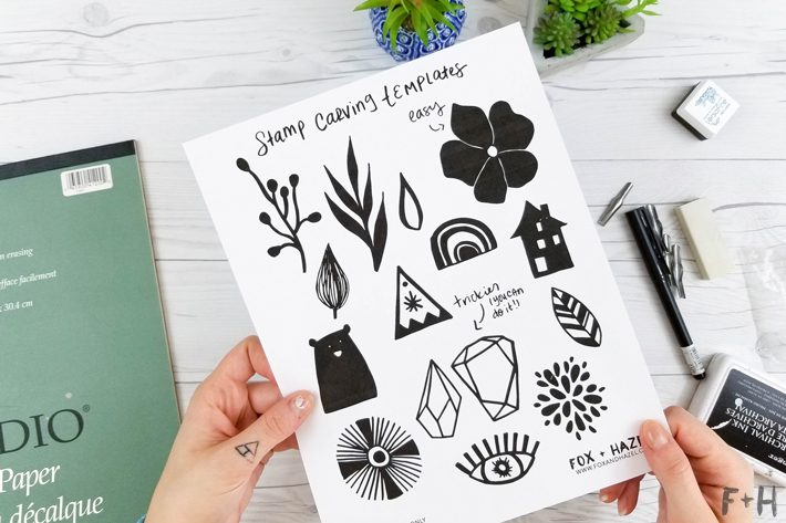 Rubber Stamps: How to Carve & Print, Step by Step for Beginner Artists 