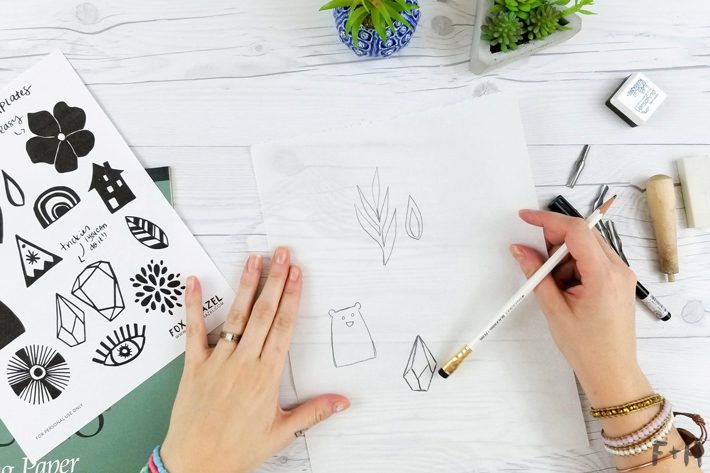 How To DIY Hand Carved Rubber Stamps