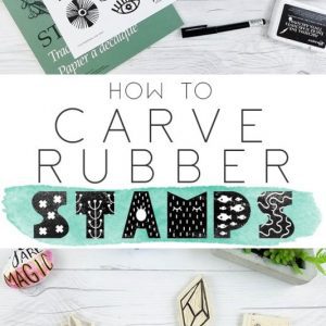 how to carve rubber stamps DIY hand carved rubber stamp tutorial