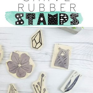 how to carve rubber stamps DIY hand carved rubber stamp tutorial