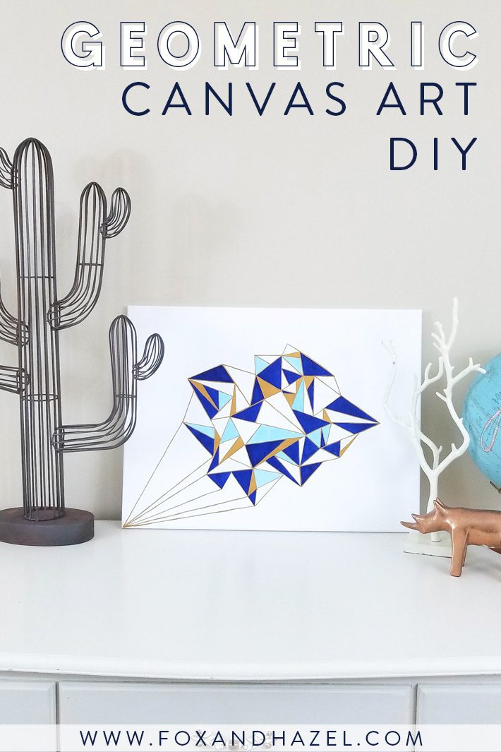 How to make Modern Geometric Textured Art - Made By Barb - DIY