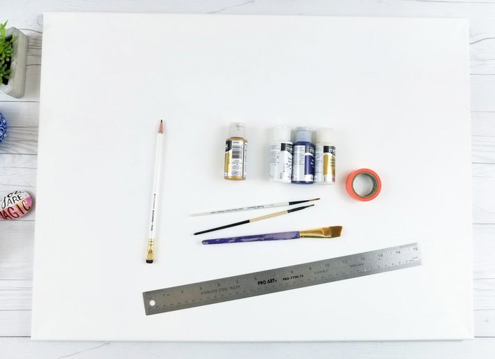 Geometric Canvas Art Diy - Fox + Hazel 1