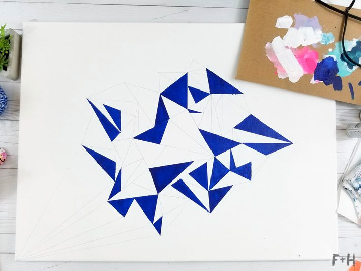 Geometric Canvas Art Diy - Fox + Hazel 8