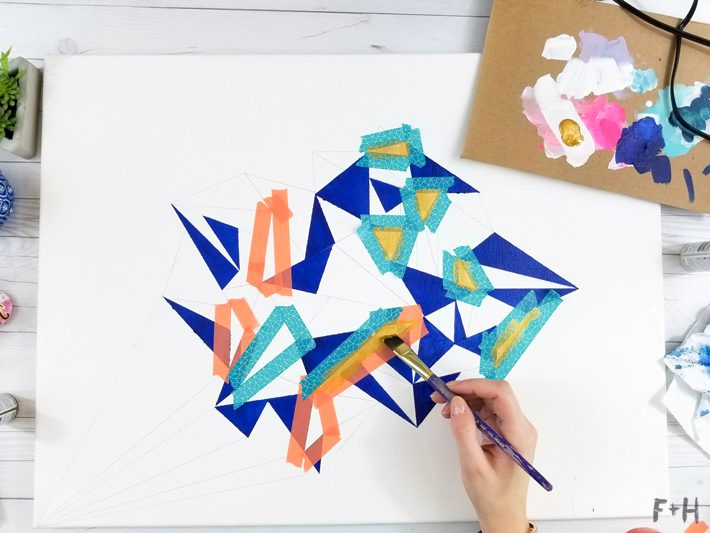 Geometric Canvas Art Diy - Fox + Hazel 12