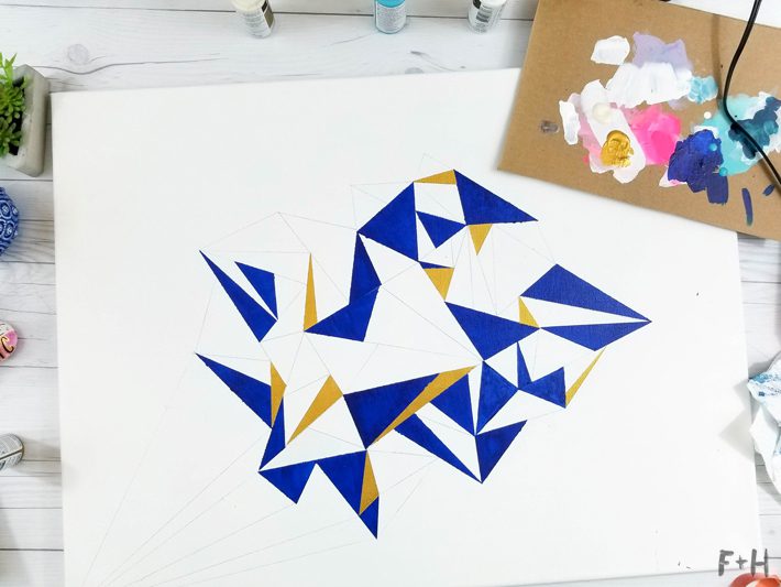 Geometric Canvas Art Diy - Fox + Hazel 12