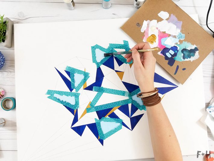 Geometric Canvas Art Diy - Fox + Hazel 12