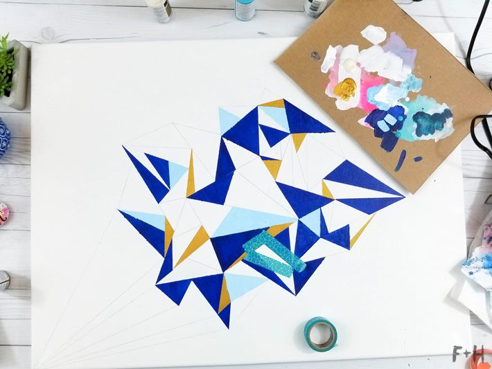 Geometric Canvas Art Diy - Fox + Hazel 12