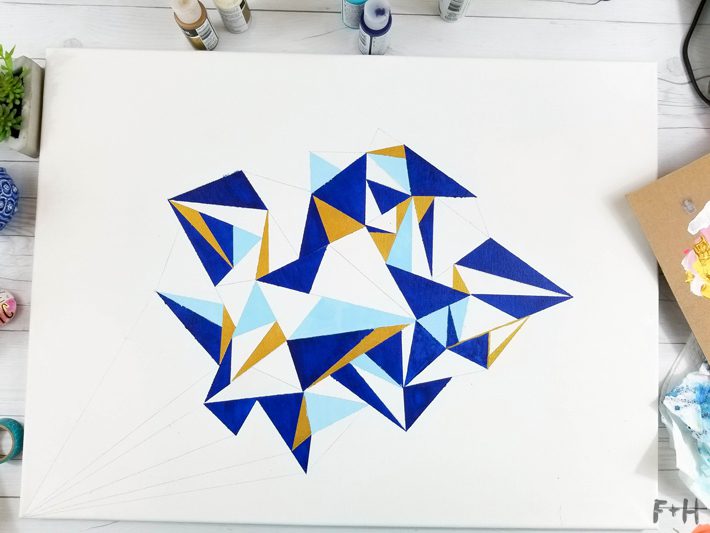 Geometric Canvas Art Diy - Fox + Hazel 12
