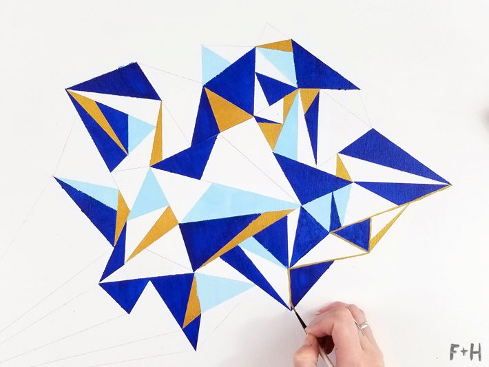 Geometric Canvas Art Diy - Fox + Hazel 12