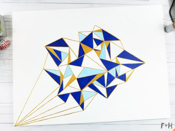 Geometric Canvas Art Diy - Fox + Hazel 20