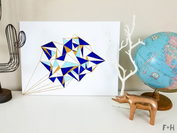 Geometric Canvas Art Diy - Fox + Hazel 20