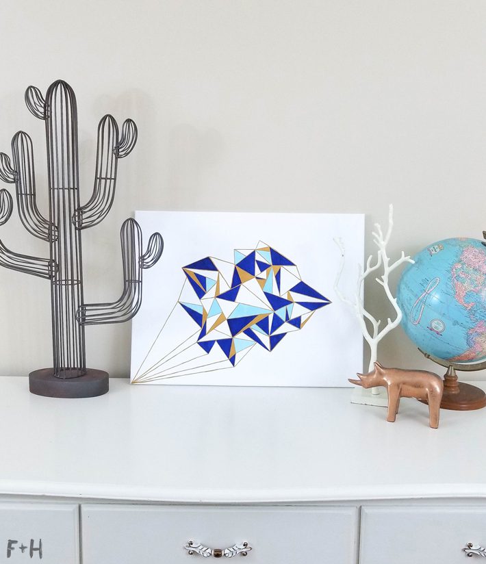 Geometric Canvas Art Diy - Fox + Hazel 20