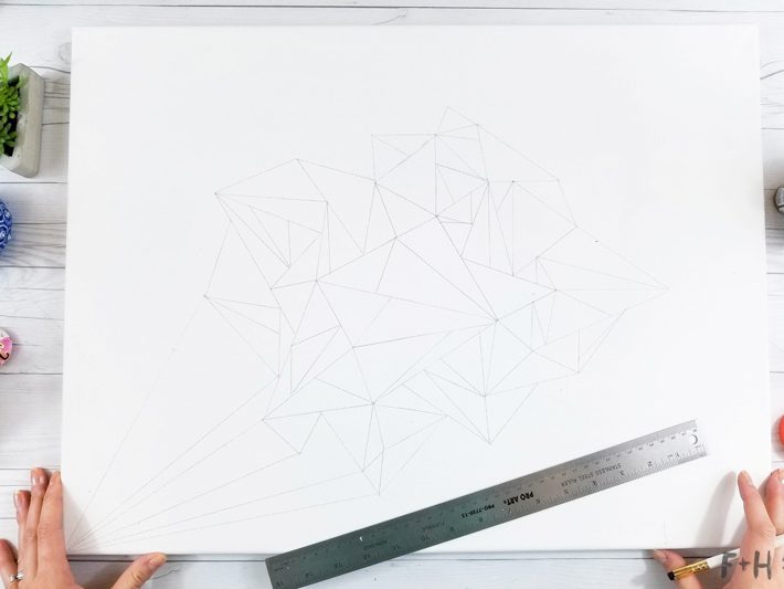 Geometric Canvas Art Diy - Fox + Hazel 5