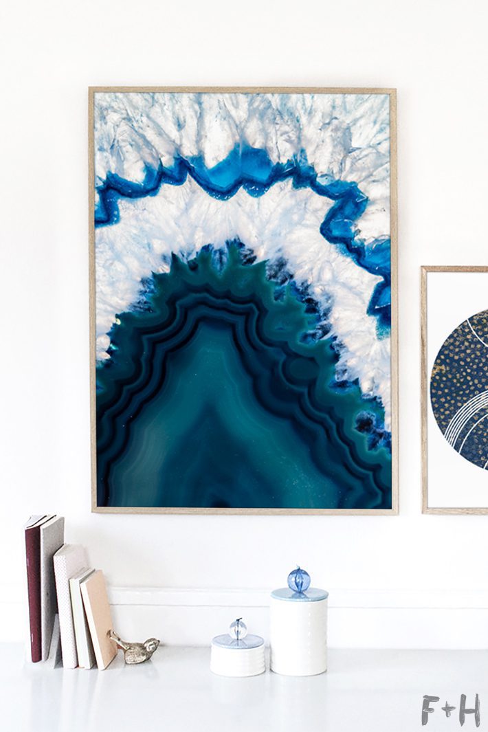 Blue agate best sale art