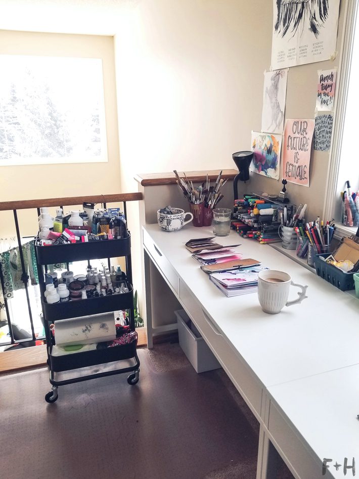 The Studio Art Desk