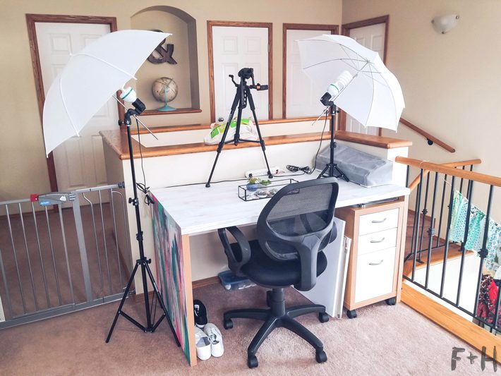 home studio photography set up