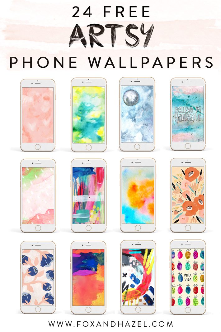 Get 24 Free Art Phone Wallpapers for Your Phone! | Fox + Hazel