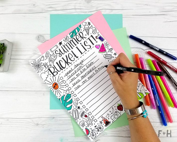 How to Plan a Summer Bucket List - Tombow USA Blog