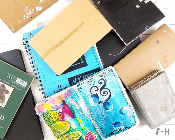 5 must have art journal supplies - Joyful Art Journaling