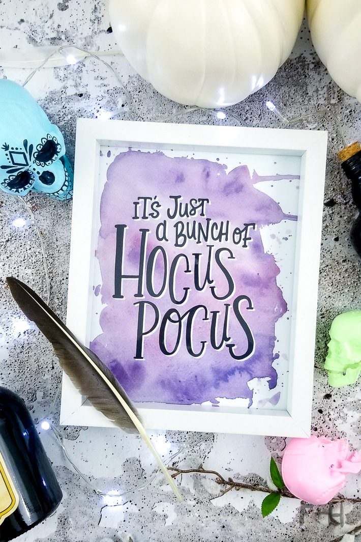 Free Hocus Pocus Printable in 4 Different Colours! Fox + Hazel