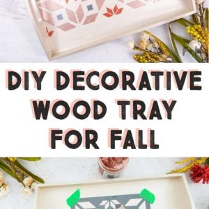 diy decorative wood tray for fall