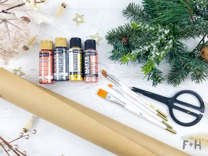 DIY Christmas Kraft Wrapping Paper - Fox + Hazel