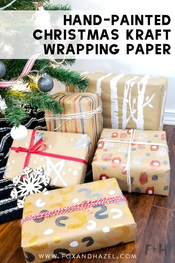DIY Christmas Kraft Wrapping Paper - Fox + Hazel