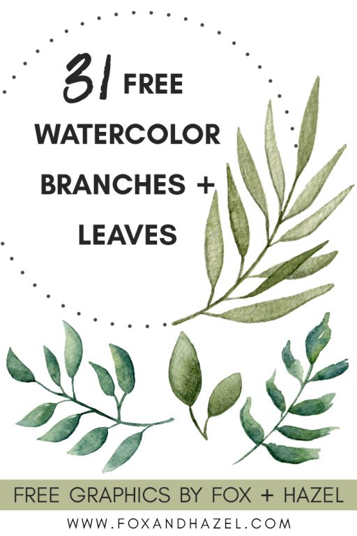 watercolor leaves