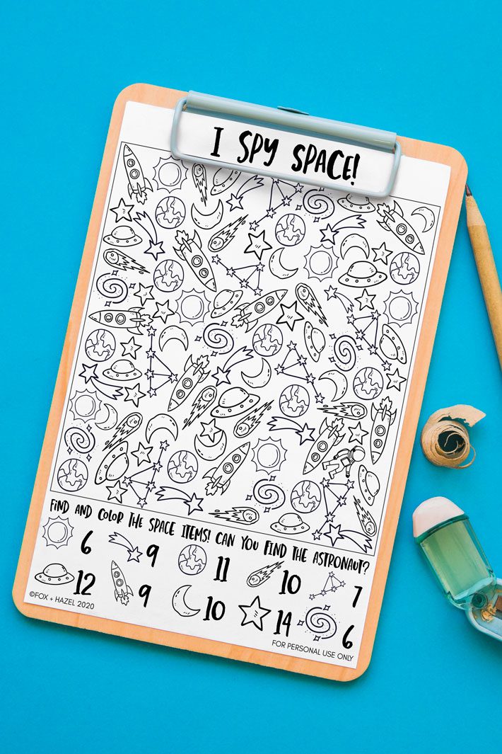 free space i spy printable activity sheet fox hazel