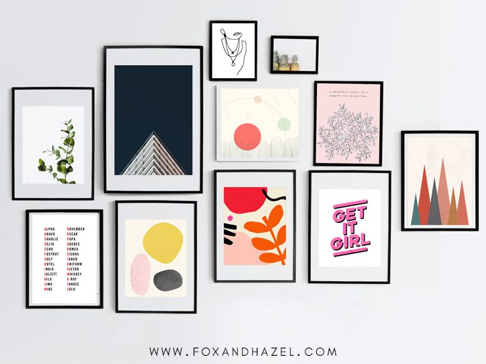 minimalist art print gallery