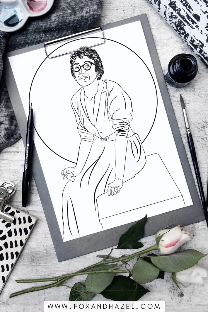 Free Lee Krasner Printable Coloring Page | Fox + Hazel