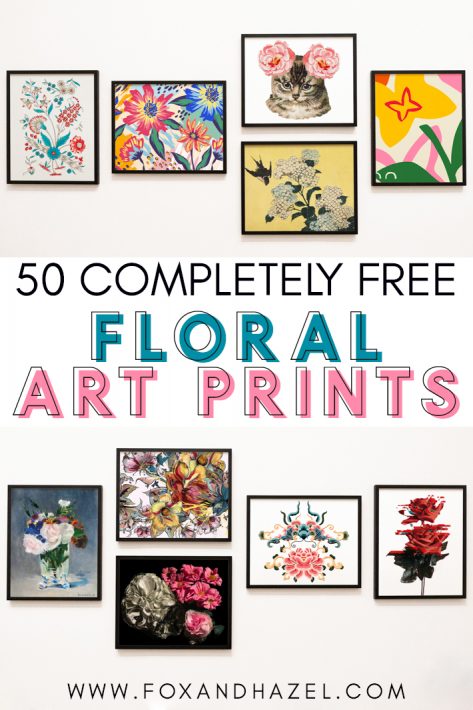 50 Free Floral Printables - Fox + Hazel | free art + designs