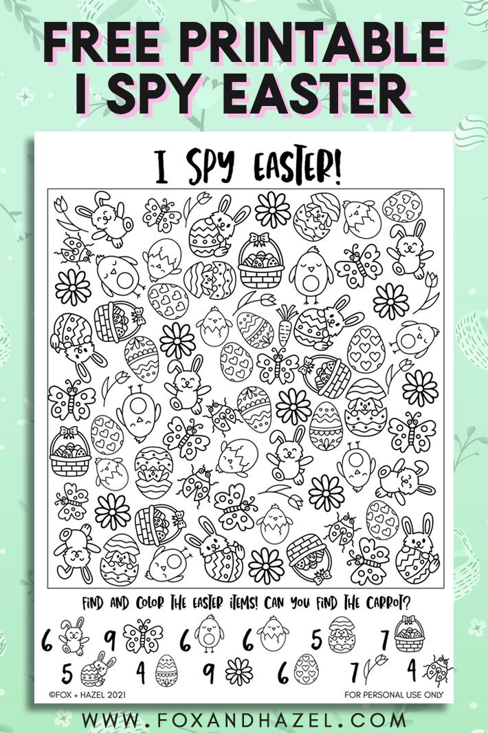 free printable i spy easter activity sheet fox hazel free art