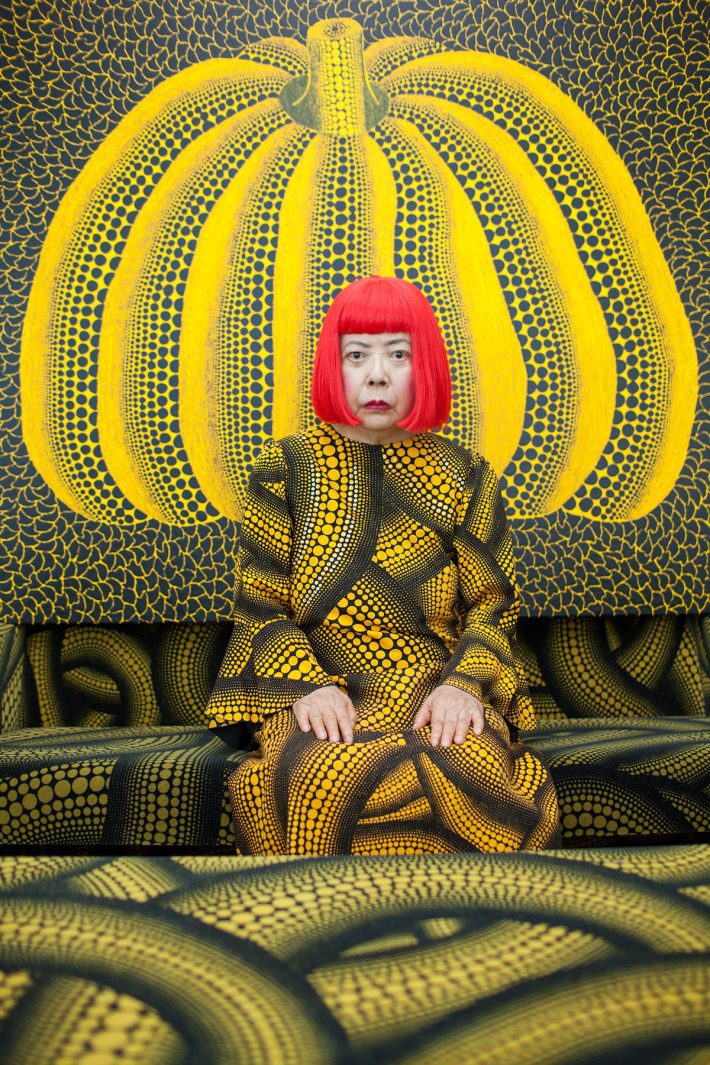 portrait of artist yayoi kusama