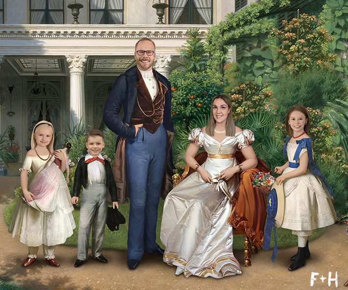 Custom Royal Family Portrait with PopArtYou Fox Hazel