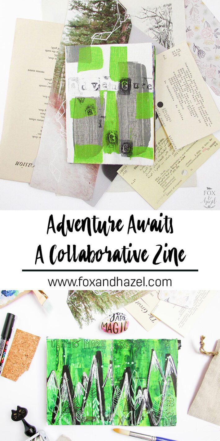 Free Adventure Zine with Get Messy Art - Fox + Hazel | free art +