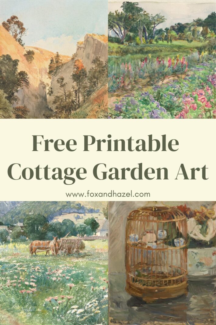 Free Printable Cottage Garden Wall Art - Fox + Hazel | free art + designs