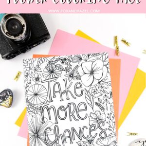 encouraging coloring pages for adults free download floral design