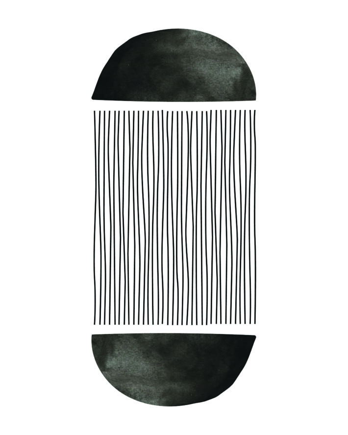 black and white abstract art printable gallery wall display